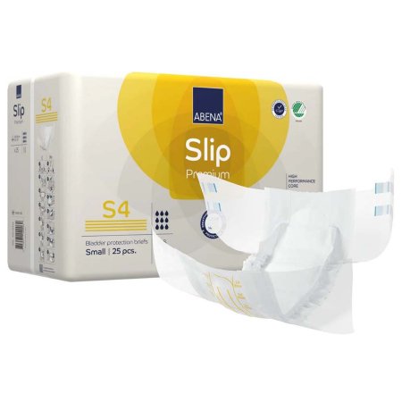 Unisex Adult Incontinence Brief Abena® Slip Premium S4 Small Disposable Heavy Absorbency