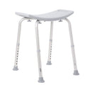 McKesson Deluxe Aluminum Shower Bench Without Back