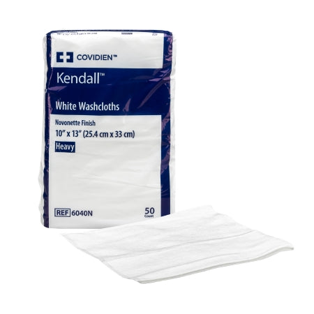 Kendall Excilon™ Washcloth, 10 X 13 Inch White Disposable
