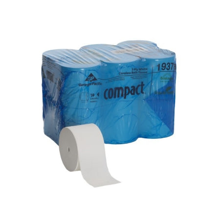 19378 Compact Standard Size 2-Ply Coreless Roll Toilet Tissue by Georgia-Pacific