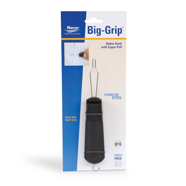 Big-Grip™ Button Hook with Zipper Pull