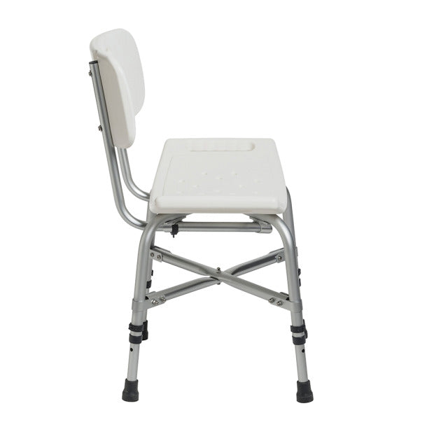 Drive Deluxe Bariatric Shower Chair With Cross-Frame Brace 500 lbs. Weight Capacity