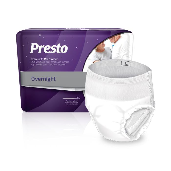 Presto™ FlexRight™ Protective Underwear, Overnight Absorbency tear-away sides