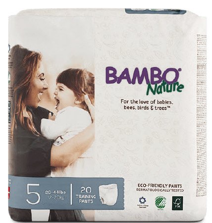 Bambo® Nature Unisex Disposable Toddler Training Pants, Pull On with Tear Away Seams, Heavy Absorbency