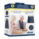 Adult Bib Scarf - With a built-in crumb catcher