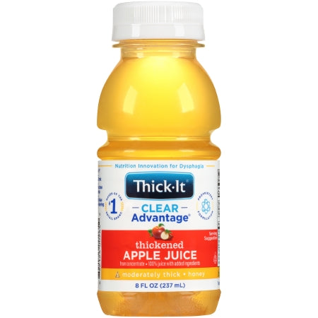 Thick-It® Clear Advantage® Thickened Beverage, Apple Flavor, Ready to Use 8 oz. Bottle, Honey Consistency