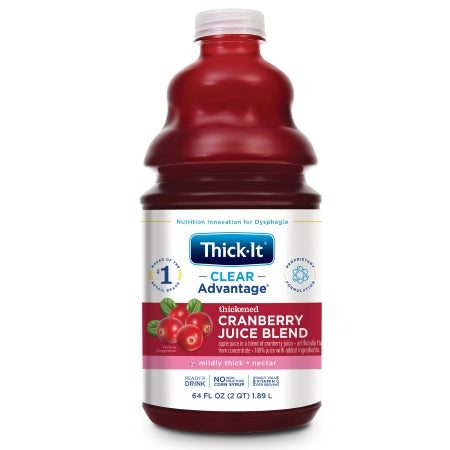 Thick-It® Clear Advantage® Thickened Beverage, Cranberry Flavor, Ready to Use 64 oz. Bottle, Nectar Consistency
