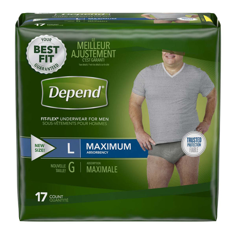 Depend® FIT-FLEX® Male Disposable Pull On Absorbent Underwear, Heavy Absorbency