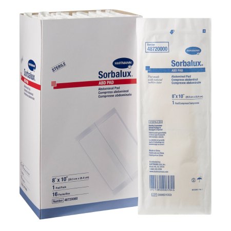 Sorbalux ABD 1-Ply Abdominal Pads by Hartmann