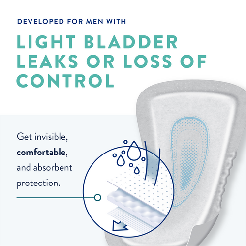 Prevail Daily Male Guards Adult Contoured Bladder Control Pad