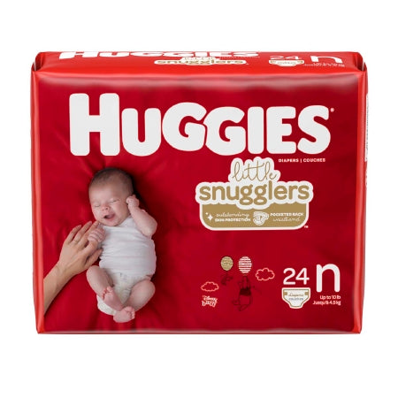 Huggies® Little Snugglers Unisex Disposable Contoured Baby Diaper, Heavy Absorbency