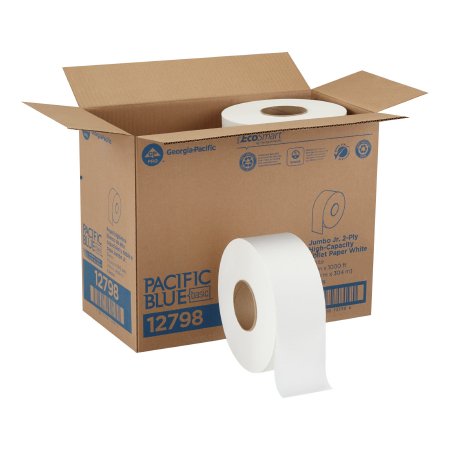 12798 Pacific Blue Basic Jumbo Size 2-Ply Cored Roll Toilet Tissue by Georgia-Pacific