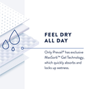 Prevail® Daily Pant Liners Unisex Disposable Bladder Control Pad, Moderate Absorbency