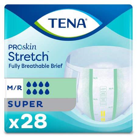 TENA ProSkin Stretch Super Adult Unisex Disposable Incontinent Brief