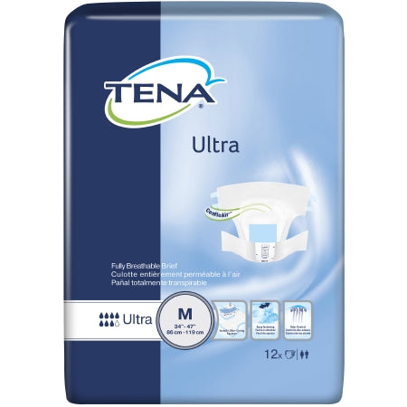 TENA® Ultra Unisex Disposable Breathable Incontinence Brief, Moderate Absorbency