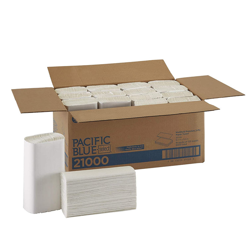 21000 Pacific Blue Select Multi-fold 2-Ply Paper Towel by Georgia-Pacific