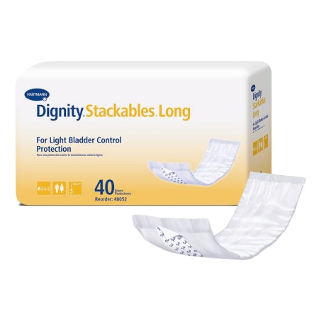 Dignity® Stackables® Unisex Disposable Incontinence Liner, 15 Inch Length, One Size Fits Most, Light Absorbency