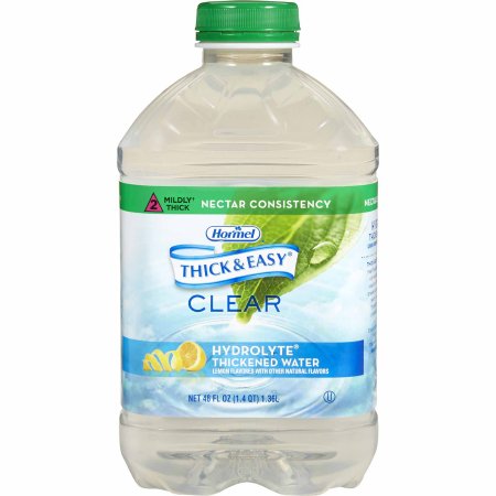 Thick & Easy® Hydrolyte® Ready to Use Thickened Water, 46 oz. Bottle, Lemon Flavor  Nectar Consistency