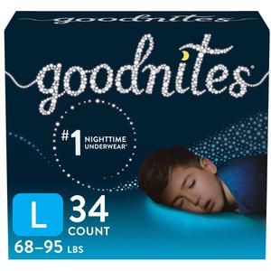 Goodnites Youth Pants for Boys, Giga Pack