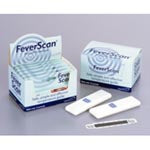 Disposable Forehead Thermometer FeverScan™ 94 to 104 °F Line Indicator Display/ Box 100