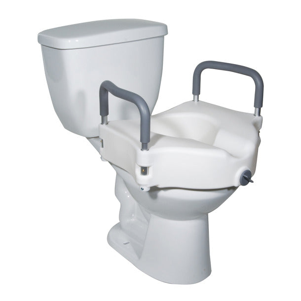 Drive 2-in-1 Locking Raised Toilet Seat with Tool-free Removable Arms - 1/EACH