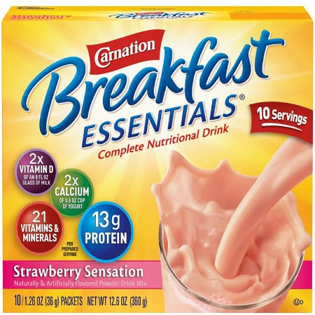 Carnation® Breakfast Essentials® Flavored Oral Supplement, 36-gram Individual Packets
