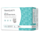 Unisex Adult Incontinence Brief Tranquility® Essential Disposable Moderate Absorbency Pull On with Tear Away Seams