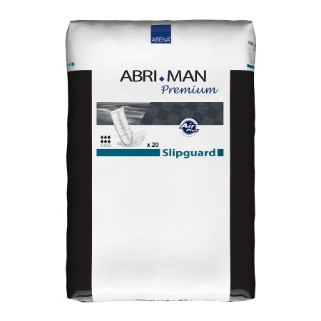 Bladder Control Pad Abri-Man™ Slipguard 15 Inch Length Moderate Absorbency Fluff / Polymer Core One Size Fits Most
