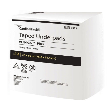 Wings™ Specialty Disposable Underpad, 30 X 36 Inch, Heavy Absorbency