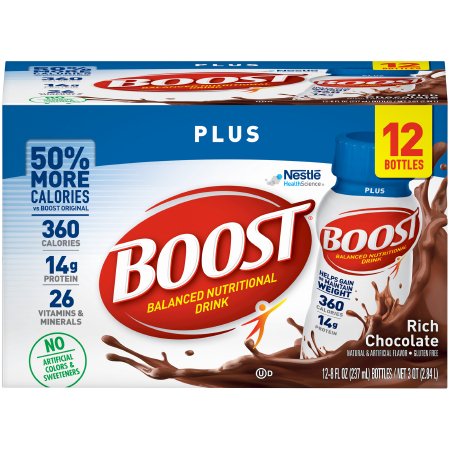Oral Supplement Boost® Plus Rich Chocolate Flavor Ready to Use 8 oz. Bottle
