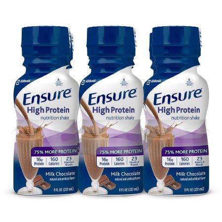 Ensure® High Protein Nutrition Shake, Flavored Oral Supplement, Ready to Use 8 oz. Bottle