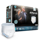 Attends® Premier Unisex Disposable Overnight Pull On Absorbent Underwear, Heavy Absorbency