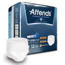 Attends® Overnight Unisex Disposable Absorbent Underwear, Pull On with Tear Away Seams, Heavy Absorbency