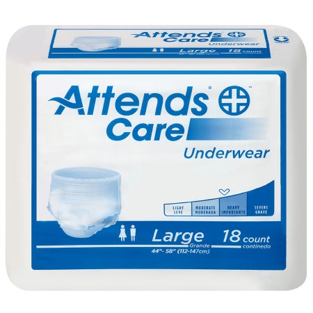 Attends® Care Unisex Disposable Absorbent Underwear, Pull On Briefs, Moderate Absorbency