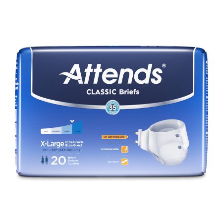 Attends® Classic Unisex Disposable Incontinence Brief, Heavy Absorbency