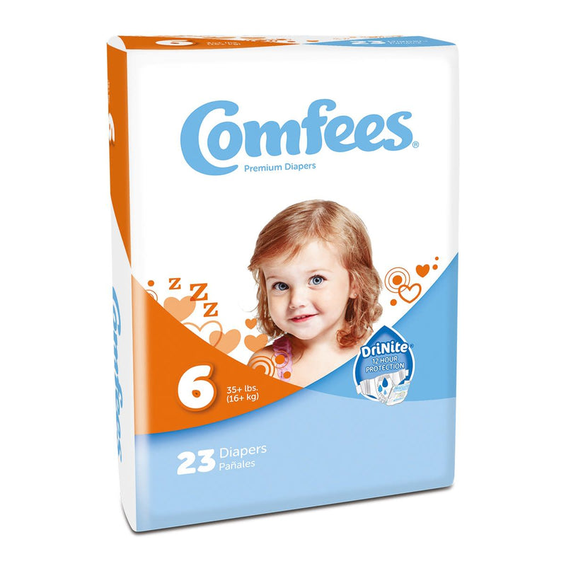 Comfees® Unisex Disposable Diaper, Moderate Absorbency