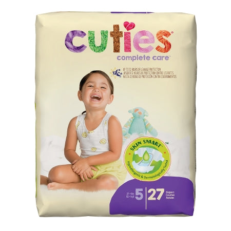 Cuties® Unisex Disposable Contoured Baby Diaper, Fun Graphics Print, Heavy Absorbency