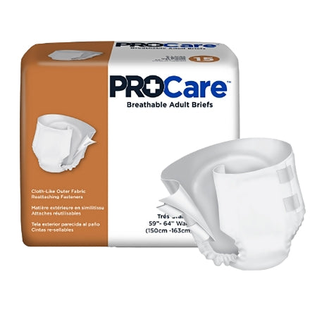 Procare™ Unisex Disposable Breathable Incontinence Brief, Heavy Absorbency