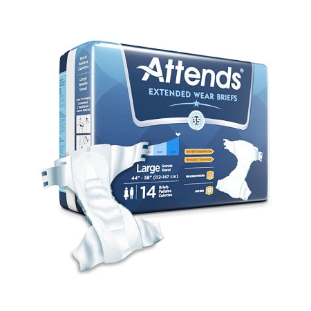 Attends® Overnight Unisex Disposable Overnight Incontinence Brief, Heavy Absorbency