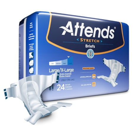 Attends® Stretch Unisex Disposable Incontinence Brief, Heavy Absorbency