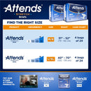 Attends® Stretch Unisex Disposable Incontinence Brief, Heavy Absorbency