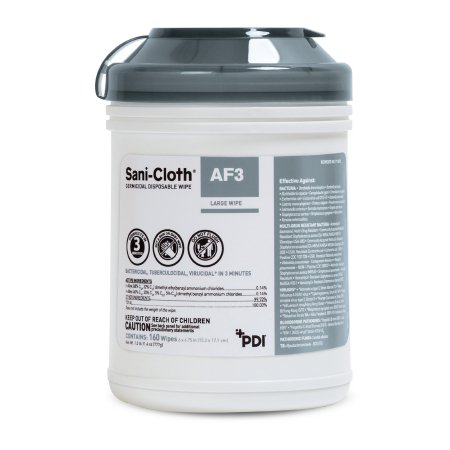 Sani-Cloth AF3 Surface Disinfectant Cleaner, 160 Count Canister