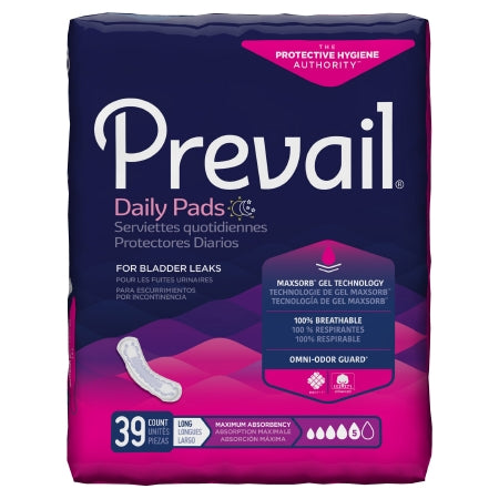 Prevail Daily Pads Female Disposable Bladder Control Pad