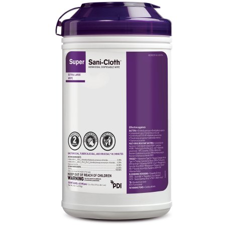 Super Sani-Cloth Surface Disinfectant Cleaner, 65 Count Canister