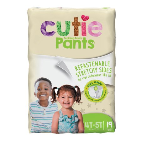 Cutie Pants® Unisex Disposable Daytime / Overnight Toddler Training Pants, Fun Graphics Print, Pull On with Tear Away Seams, Heavy Absorbency