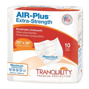 Tranquility AIR-Plus Extra-Strength Disposable Positioning Underpad