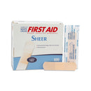 American® White Cross Rectangular Plastic Sterile Adhesive Strip, 3/4 x 3 in., Tan, 1200/BX
