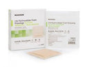 McKesson Lite Square Sterile Silicone Foam Dressing with Border, 4 x 4 Inch, Tan, 200/CS