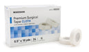 McKesson Nonsterile High-Adhesion Silk-Like Cloth Medical Tape, ½ Inch x 10 Yard, White, 1/EA