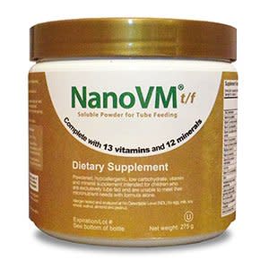 NanoVM® tf Unflavored Pediatric Tube Feeding Formula, 275 Gram Jar Powder